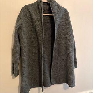 Irelandseye Made in Dublin 100% Virgin Wool Grey Cardigan xl X-Large